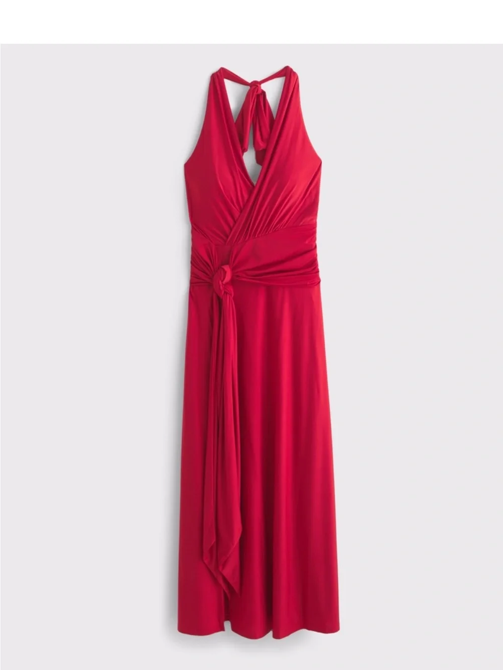 Abercrombie & Fitch Red Knot-Front Maxi Dredd